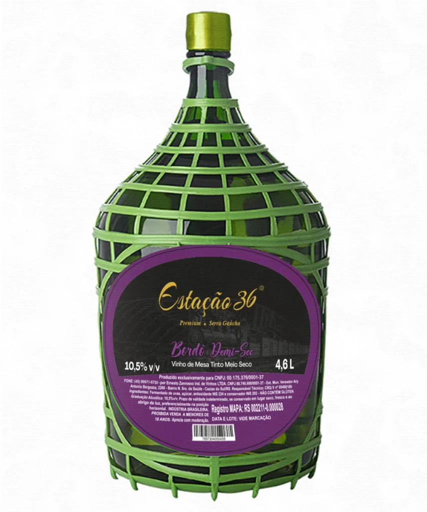Vinho de Mesa Tinto Meio Seco 4,6 L